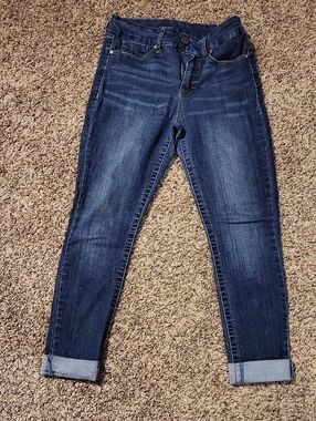 Seven7 Women's Dark Blue Skinny Jeans